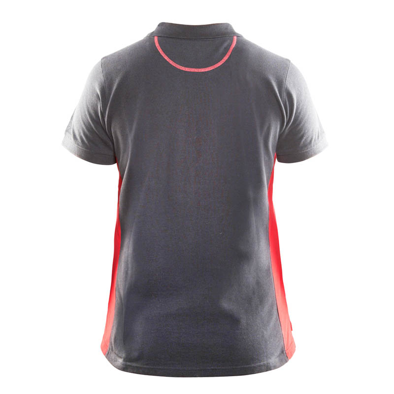 Blaklader Damen Polo Shirt Grau/Rot L