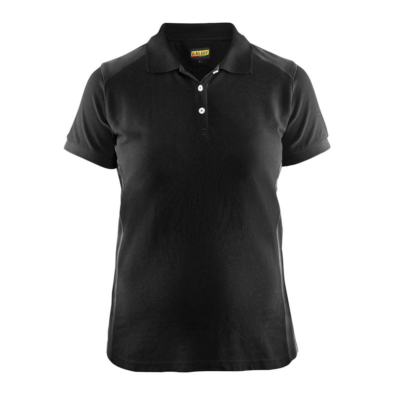 Blaklader Damen Polo Shirt Schwarz/Dunkelgrau L