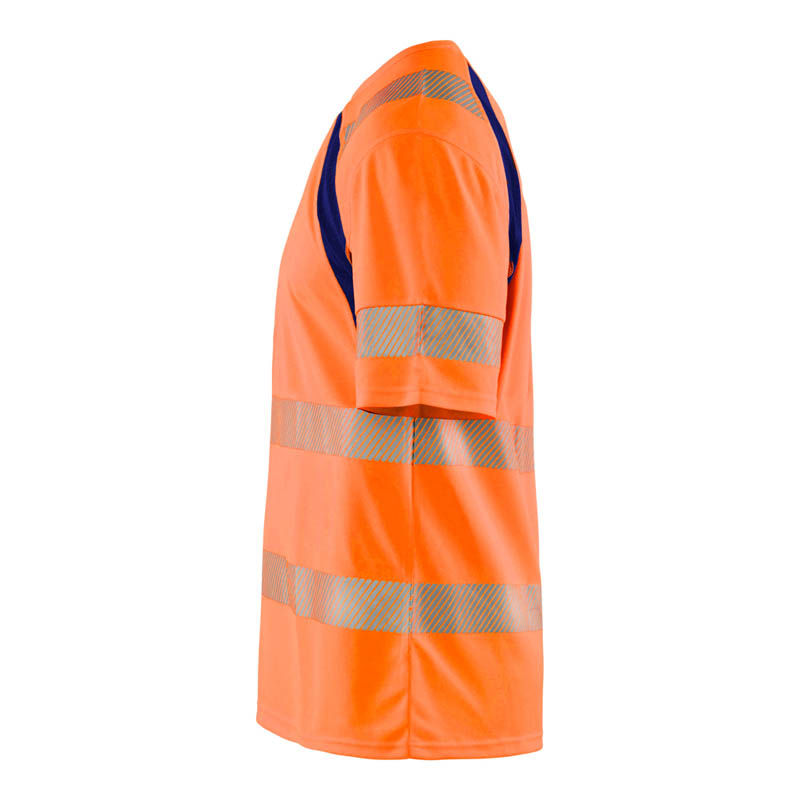 Blaklader UV T-Shirt High Vis High Vis Orange/Marineblau 4XL