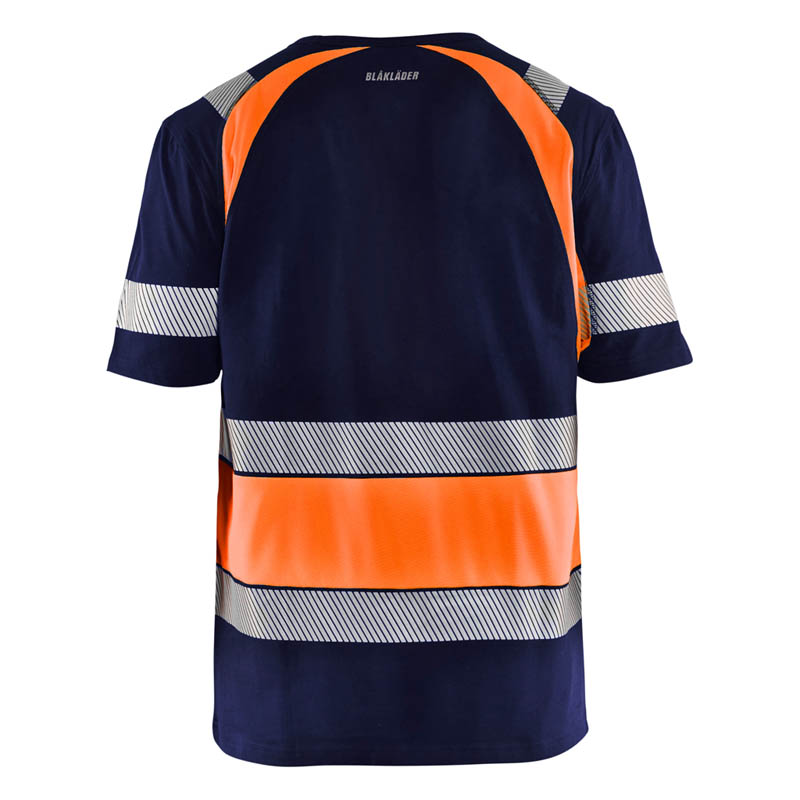Blaklader High Vis T-Shirt Marineblau/Orange 4XL