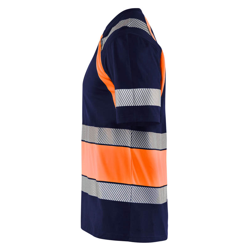 Blaklader High Vis T-Shirt Marineblau/Orange 4XL