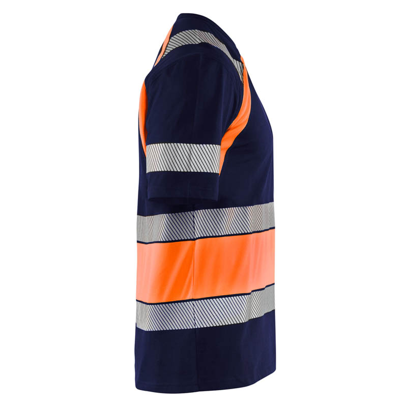Blaklader High Vis T-Shirt Marineblau/Orange 4XL