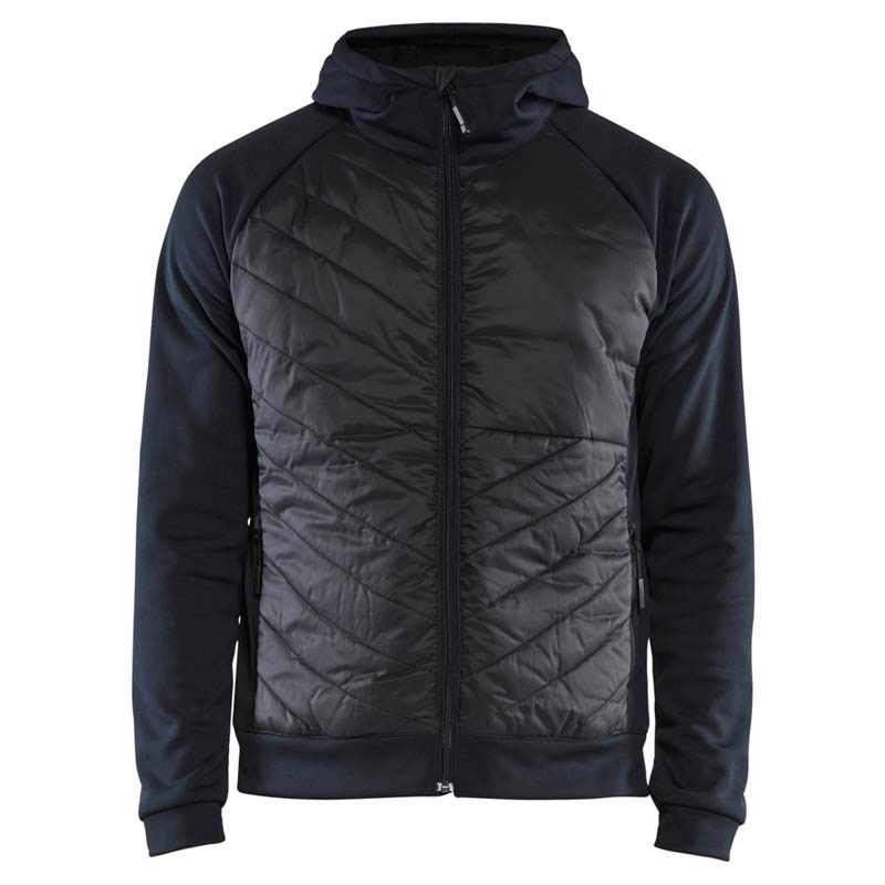 Blaklader Hybrid sweater Dunkel Marineblau/Schwarz 4XL