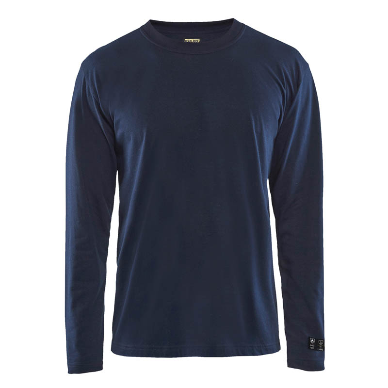 Blaklader Flammschutz Langarm Shirt Marineblau 4XL