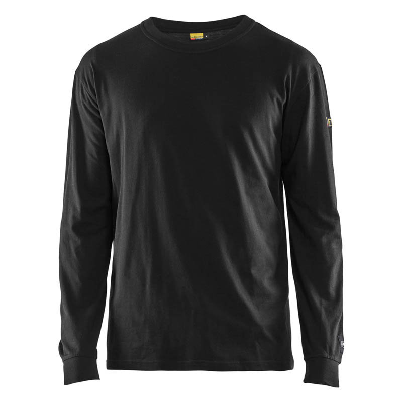 Blaklader Flammschutz Langarm Shirt Schwarz 4XL