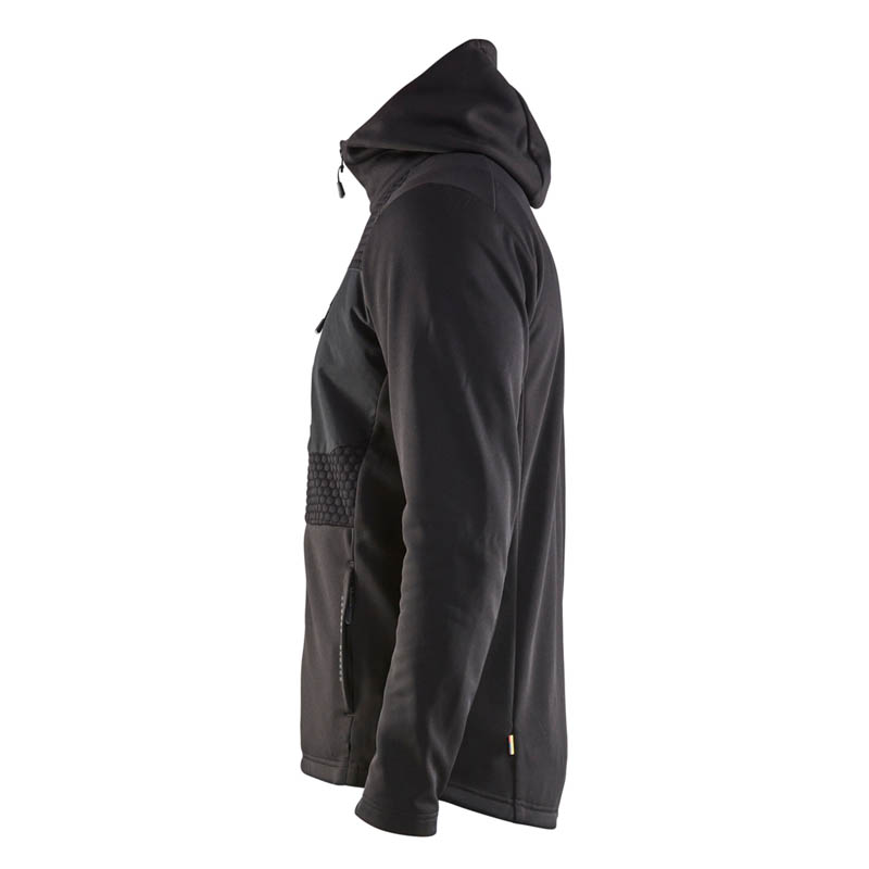 Blaklader Kapuzensweater mit Reißverschluss Schwarz 4XL