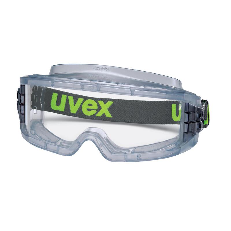 uvex ultravision Vollsichtbrille innen beschlagfrei, außen extrem kratzfest und chemikalienbeständig