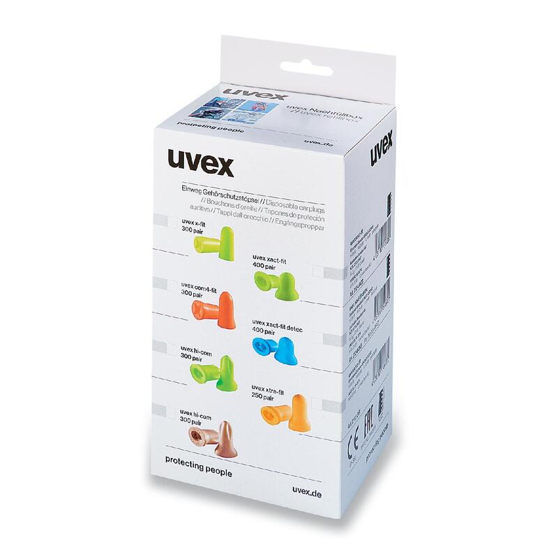 uvex x-fit Gehörschutzstöpsel SNR 37 dB 300 Paar lose in der Nachfüllbox