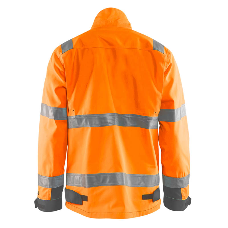 Blaklader High Vis Jacke High Vis Orange/Mittelgrau 4XL