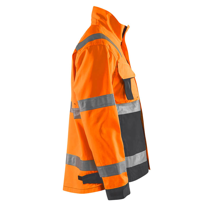 Blaklader High Vis Jacke High Vis Orange/Mittelgrau 4XL