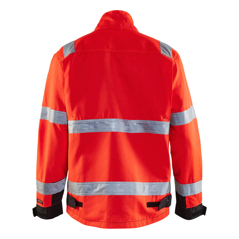 Blaklader High Vis Jacke High Vis Rot/Schwarz L