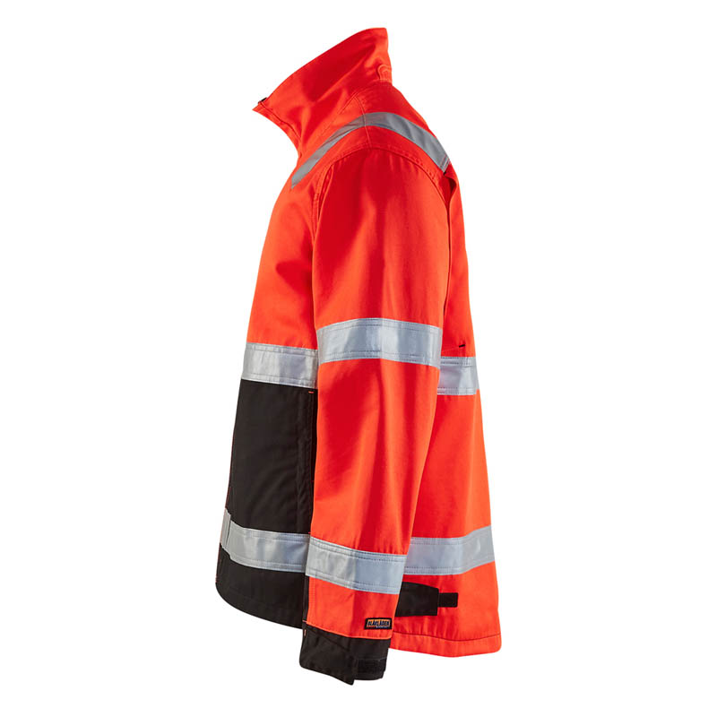 Blaklader High Vis Jacke High Vis Rot/Schwarz L