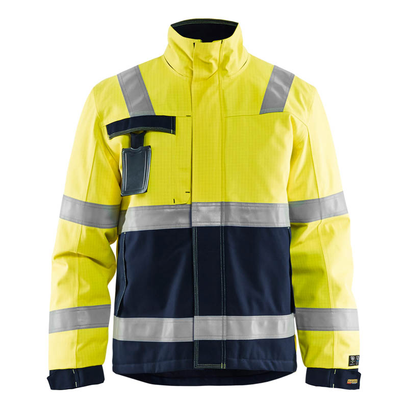 Blaklader Multinorm Winterjacke High Vis Gelb/Marineblau 4XL