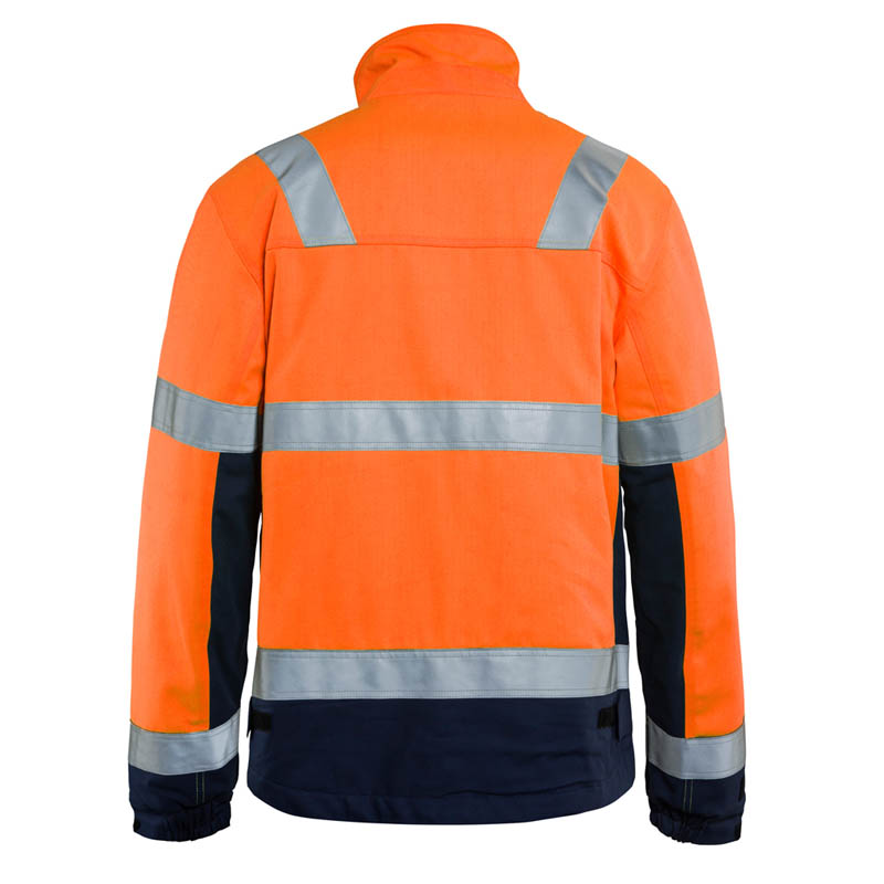 Blaklader Multinorm Winterjacke High Vis Orange/Marineblau 4