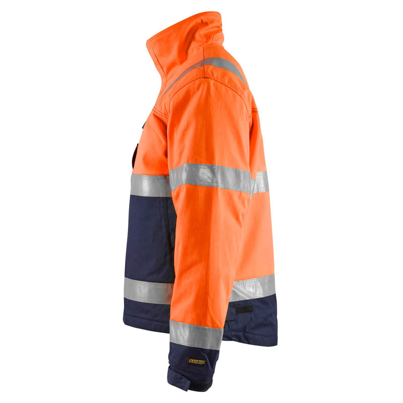 Blaklader Multinorm Winterjacke High Vis Orange/Marineblau 4