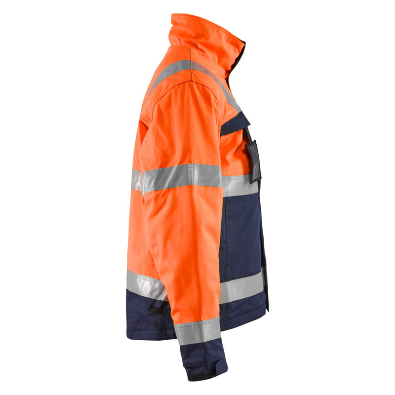 Blaklader Multinorm Winterjacke High Vis Orange/Marineblau 4