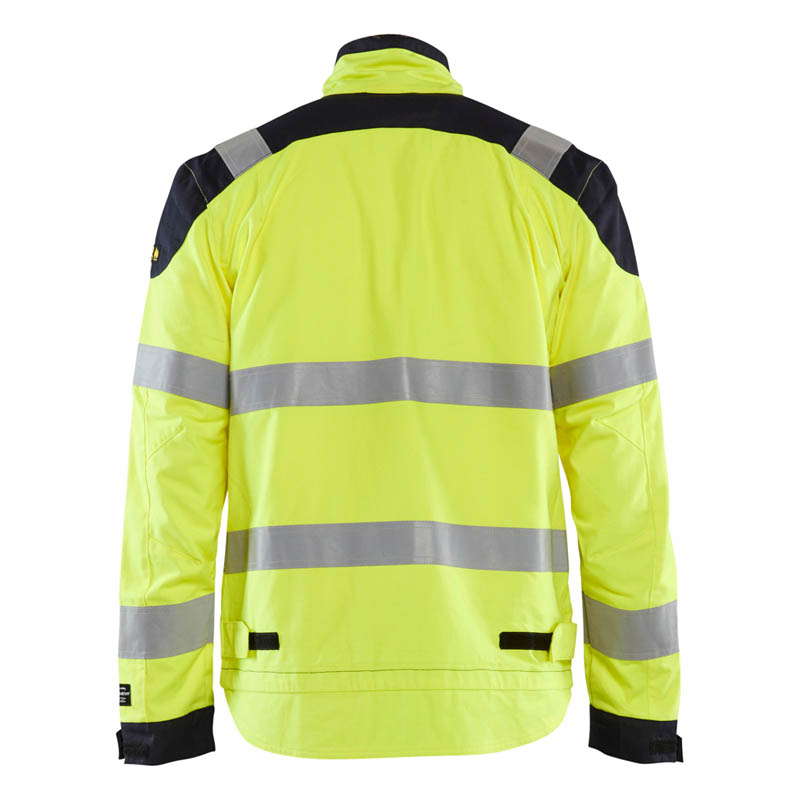 Blaklader Multinorm Jacke Inhärent High Vis Gelb/Marineblau