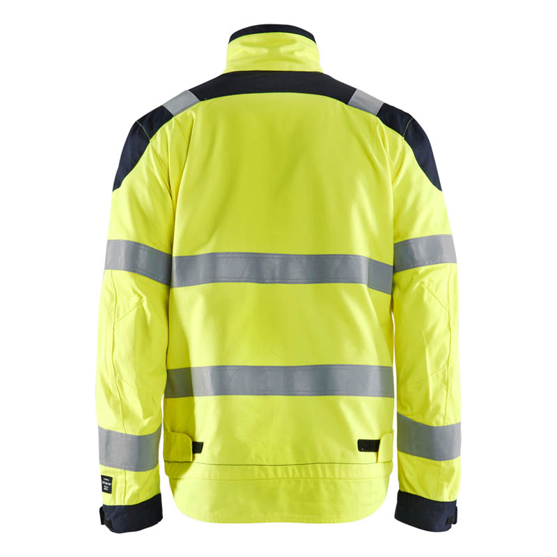 Blaklader Multinorm Jacke Inhärent High Vis Gelb/Marineblau