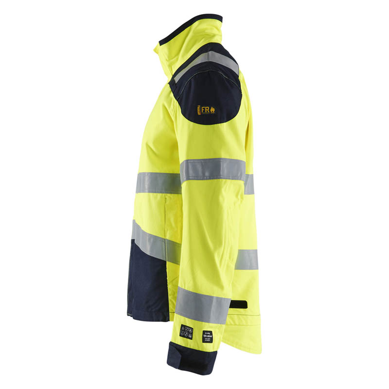 Blaklader Multinorm Jacke Inhärent High Vis Gelb/Marineblau