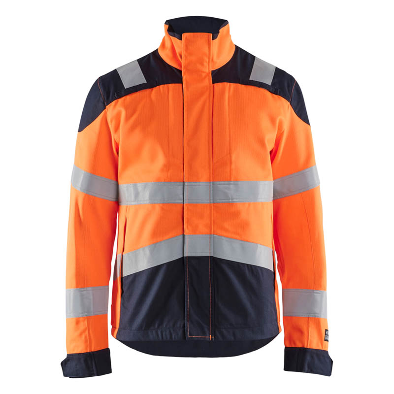 Blaklader Multinorm Jacke Inhärent High Vis Orange/Marinebla