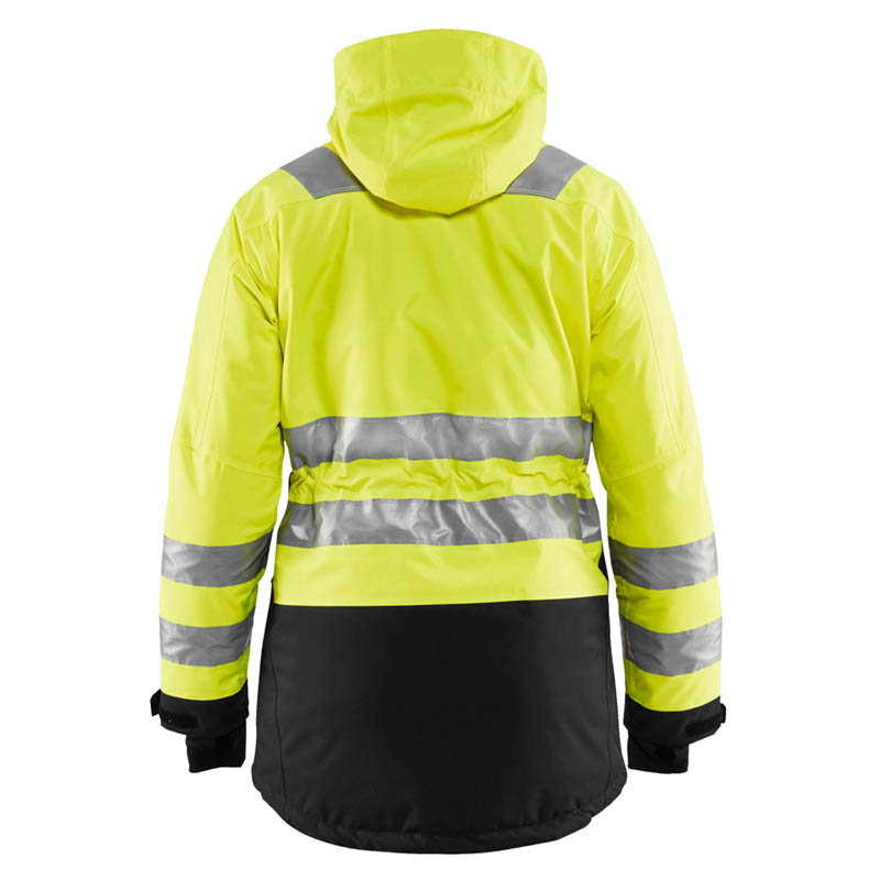 Blaklader Damen High Vis Winter Parka High Vis Gelb/Schwarz
