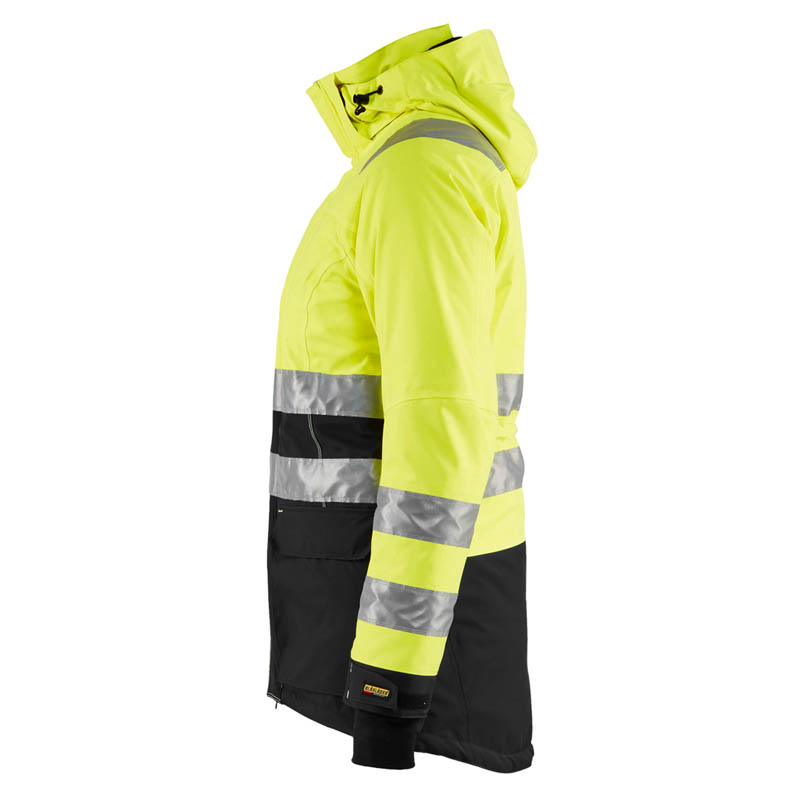 Blaklader Damen High Vis Winter Parka High Vis Gelb/Schwarz
