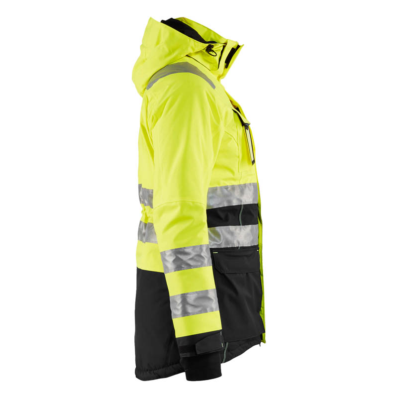 Blaklader Damen High Vis Winter Parka High Vis Gelb/Schwarz