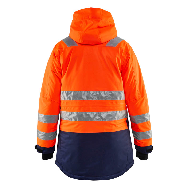 Blaklader Damen High Vis Winter Parka High Vis Orange/Marine