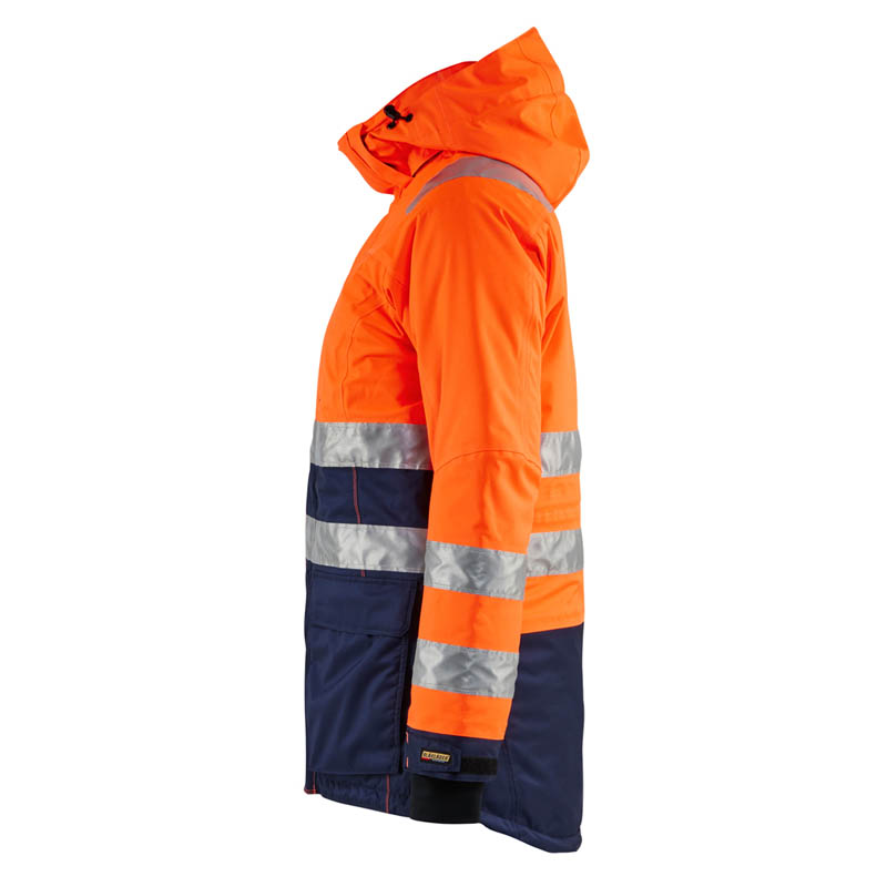 Blaklader Damen High Vis Winter Parka High Vis Orange/Marine