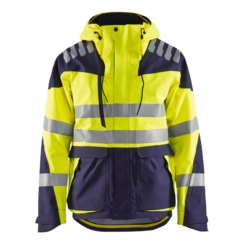 Blaklader Shell Jacke High Vis Evolution High Vis Gelb/Marin