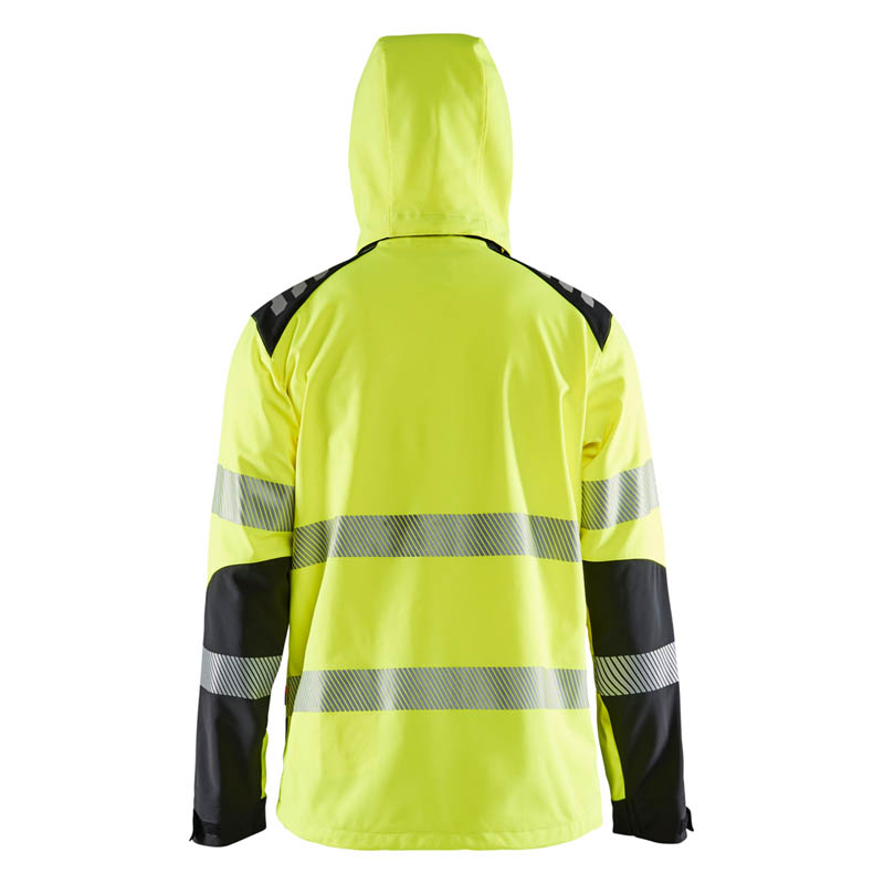 Blaklader High Vis Softshell Jacke High Vis Gelb/Schwarz 4XL