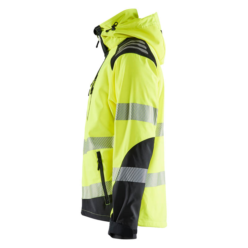 Blaklader High Vis Softshell Jacke High Vis Gelb/Schwarz 4XL
