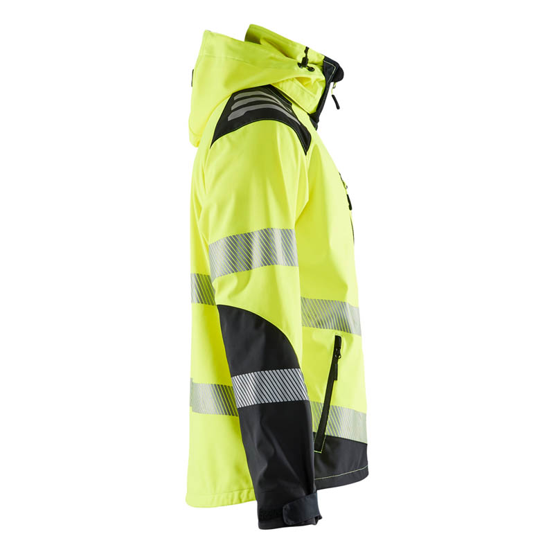 Blaklader High Vis Softshell Jacke High Vis Gelb/Schwarz 4XL