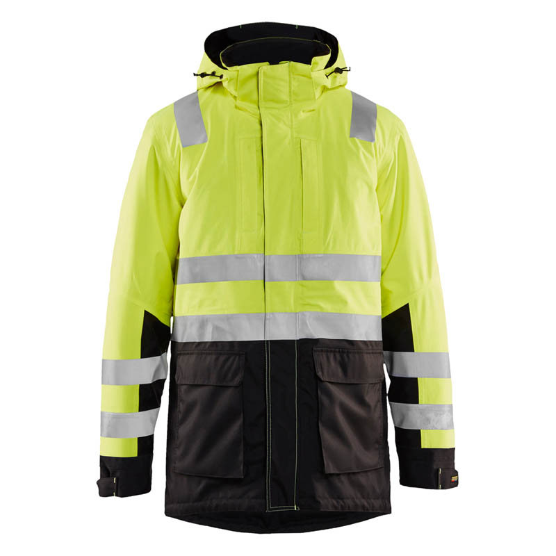 Blaklader High Vis Parka High Vis Gelb/Schwarz 4XL