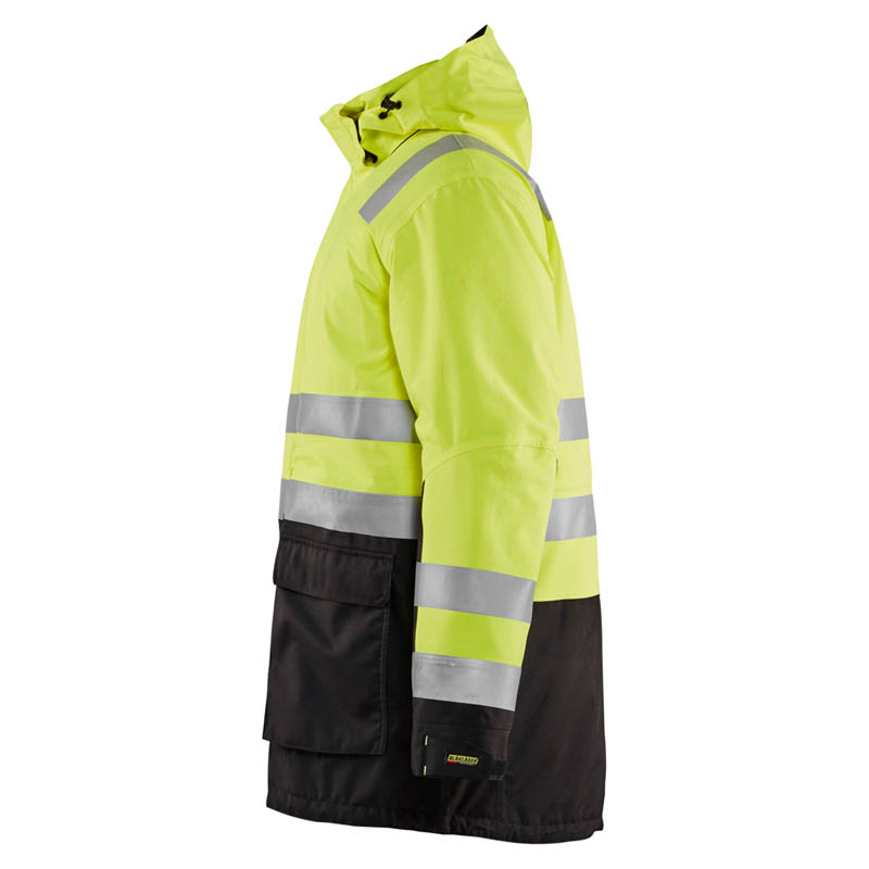 Blaklader High Vis Parka High Vis Gelb/Schwarz 4XL