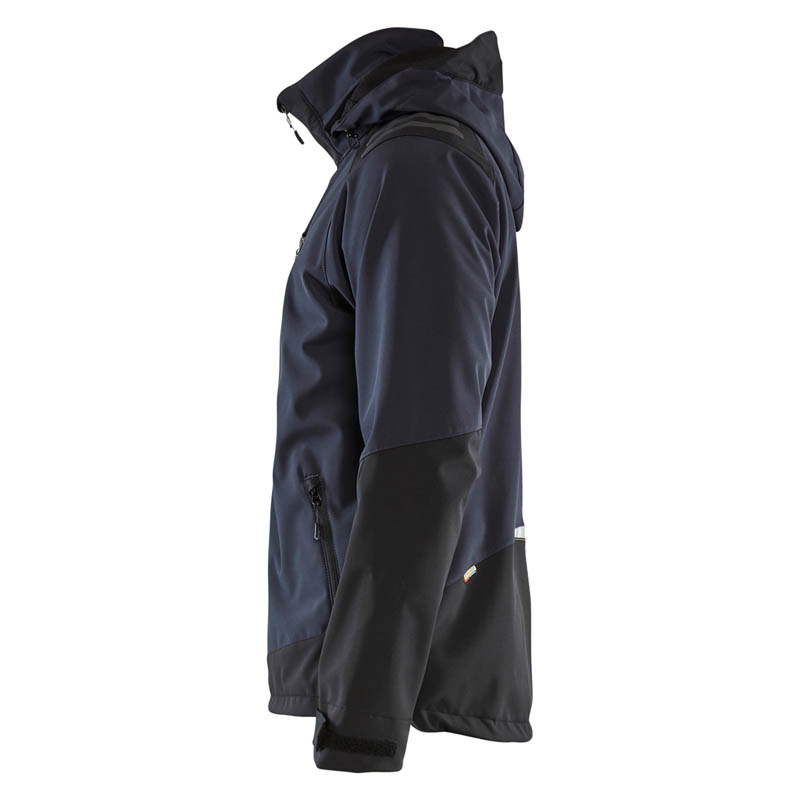 Blaklader Softshell Jacke Dunkelblau/Gelb 4XL