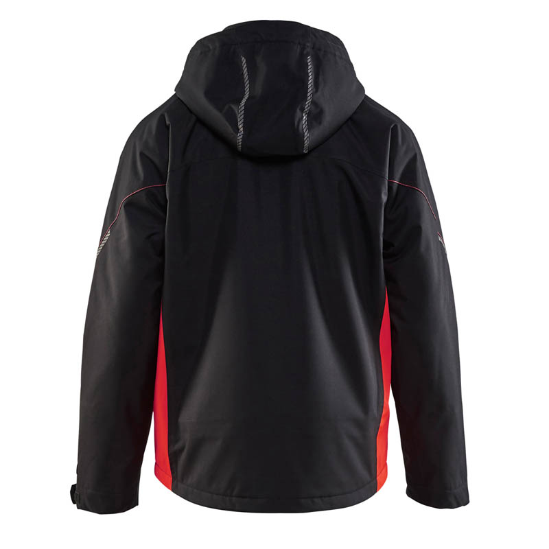 Blaklader Shell Jacke Schwarz/Rot 4XL