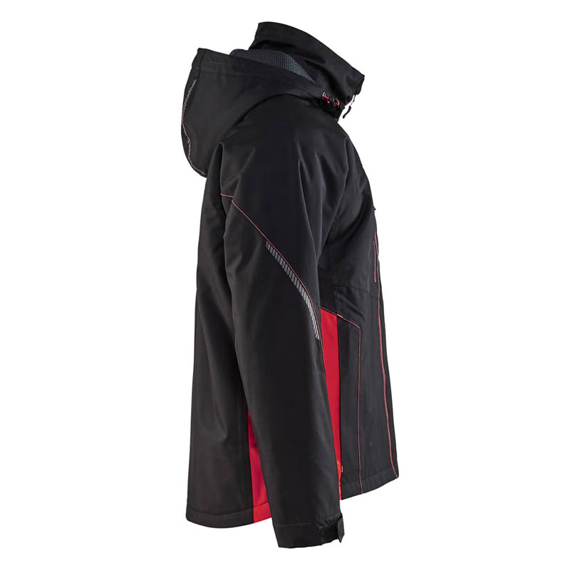 Blaklader Shell Jacke Schwarz/Rot 4XL
