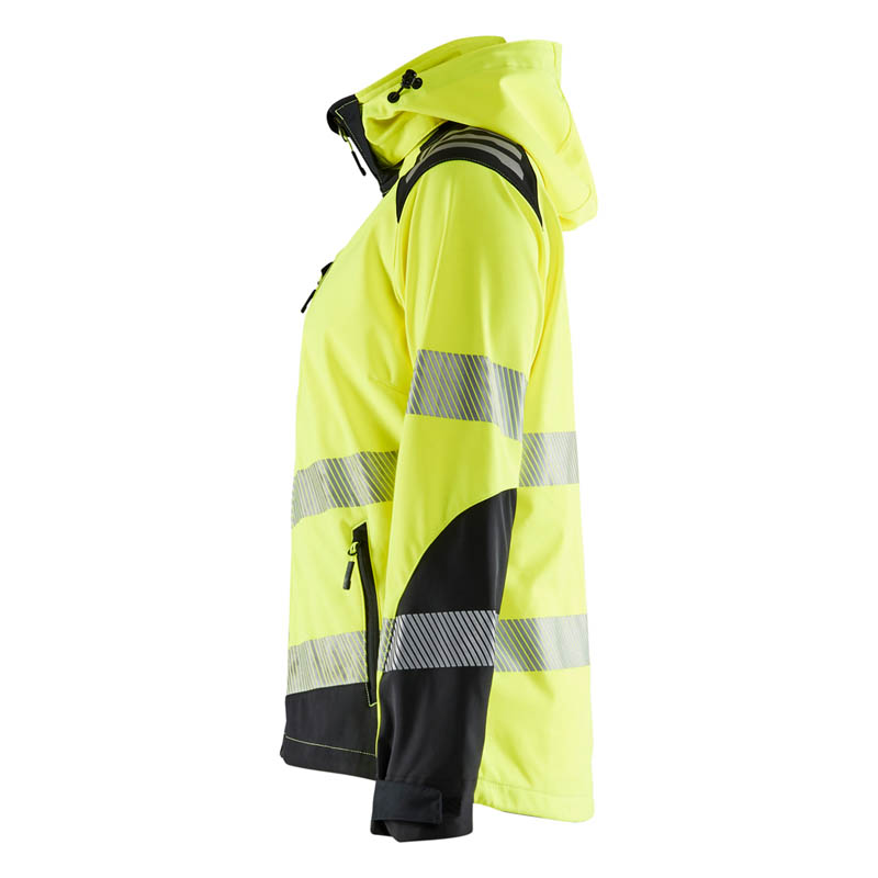 Blaklader Damen High Vis Softshell Jacke High Vis Gelb/Schwa
