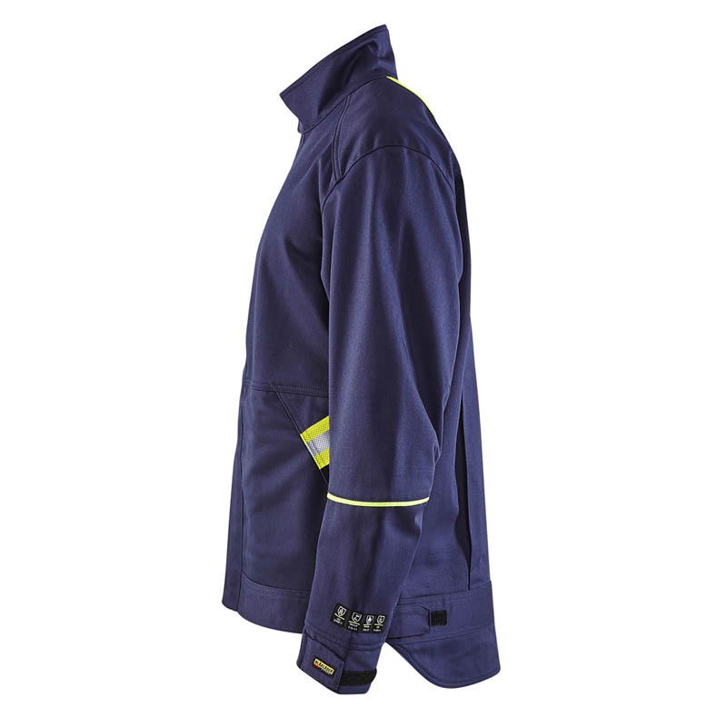 Blaklader Schweißer Jacke Marineblau/Gelb 4XL