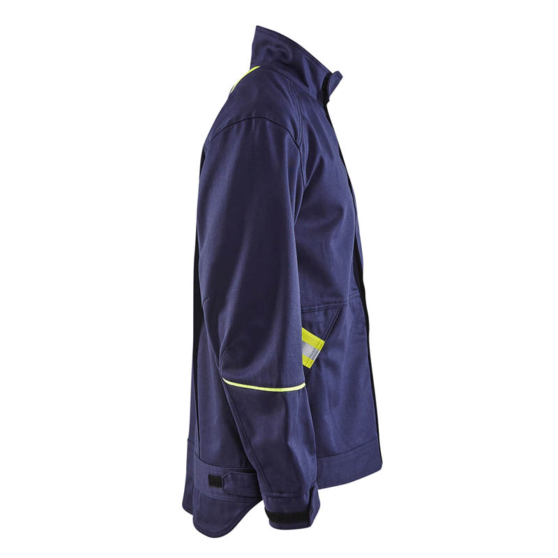 Blaklader Schweißer Jacke Marineblau/Gelb 4XL