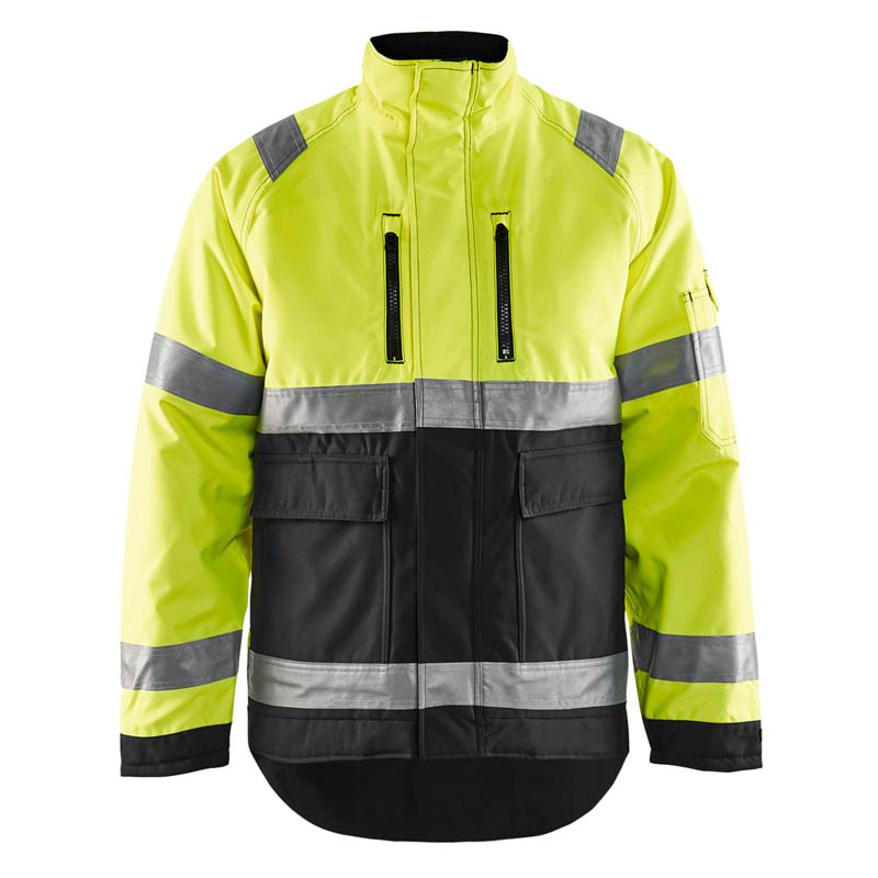 Blaklader High Vis Winterjacke High Vis Gelb/Schwarz 4XL