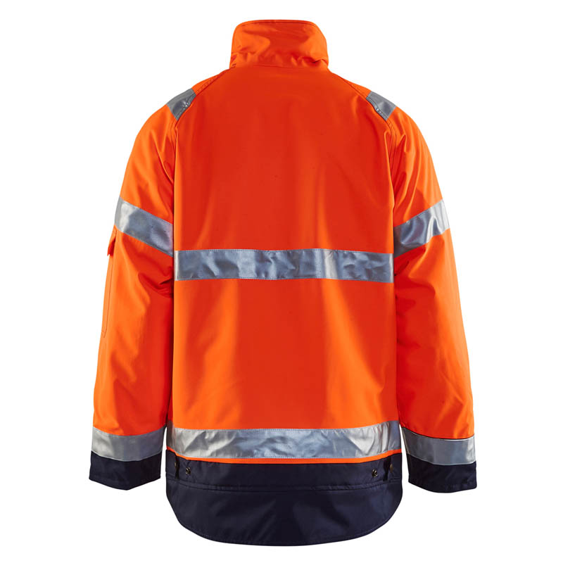 Blaklader High Vis Winterjacke High Vis Orange/Marineblau 4X