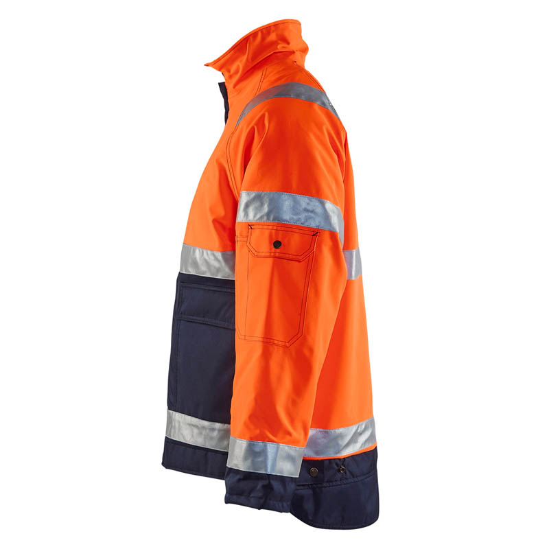 Blaklader High Vis Winterjacke High Vis Orange/Marineblau 4X