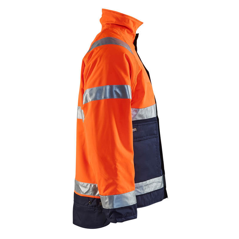 Blaklader High Vis Winterjacke High Vis Orange/Marineblau 4X