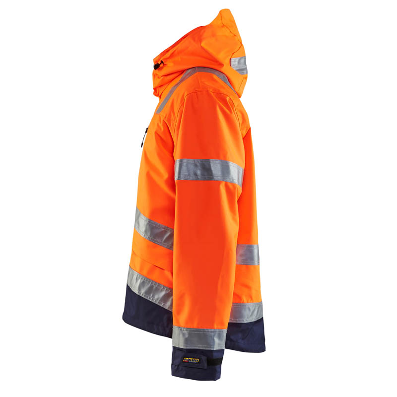 Blaklader High Vis Funktionsjacke High Vis Orange/Marineblau