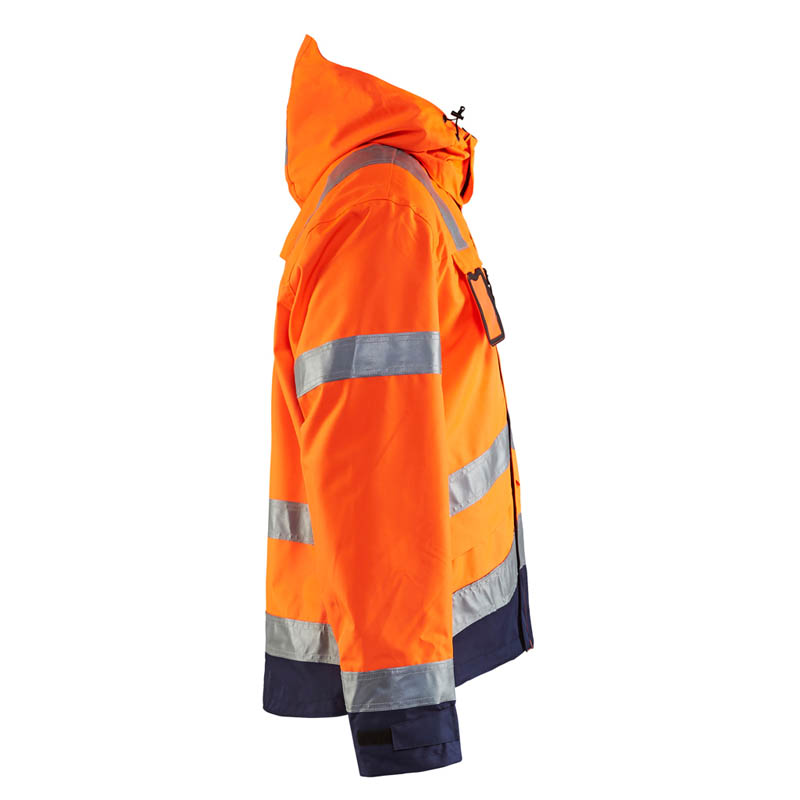 Blaklader High Vis Funktionsjacke High Vis Orange/Marineblau