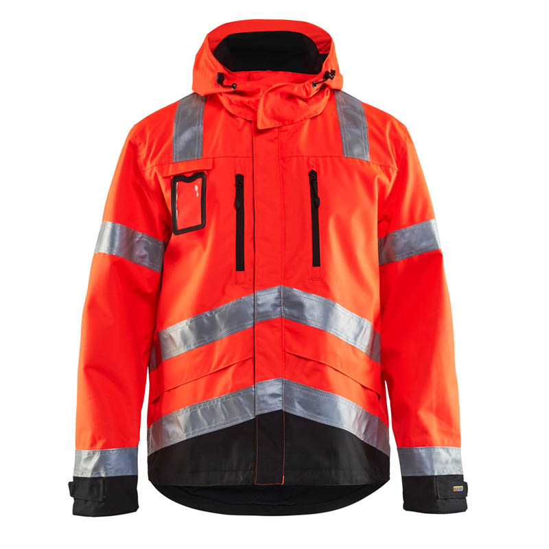 Blaklader High Vis Funktionsjacke High Vis Rot/Schwarz 4XL