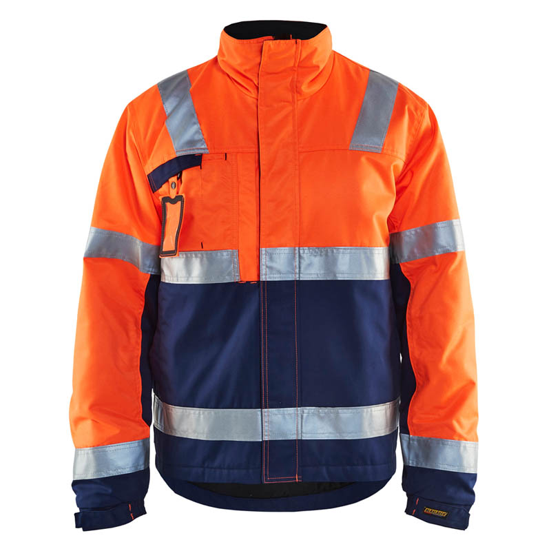 Blaklader High Vis Winterjacke High Vis Orange/Marineblau 4X