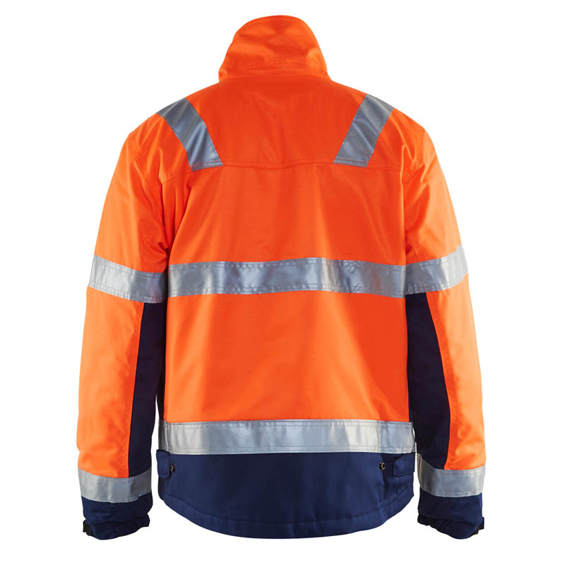 Blaklader High Vis Winterjacke High Vis Orange/Marineblau 4X
